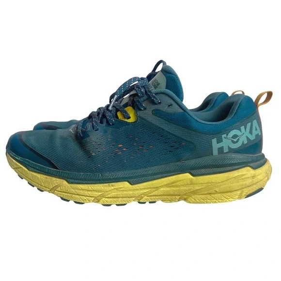 HOKA One One Challenger ATR 6 Mens 13 Teal Blue Green Trail Running Hiking Shoes - Picture 2 of 10